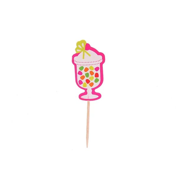 CMYK Printing Baking Cake Birthday Paper Cupcake Topper