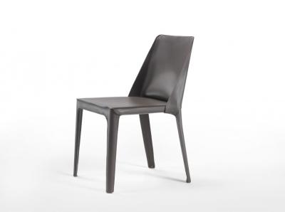 Elegantly Contrasted Isabel Fiberglass Dining Chair With Modern Fabrics Coverings
