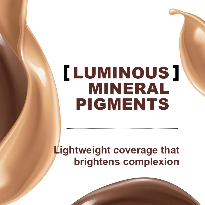 Maquillaje de etiqueta privada Fundación mate con cobertura completa Fundación líquida Maquillaje al por mayor Cuerpo femenino Fundación líquida impermeable