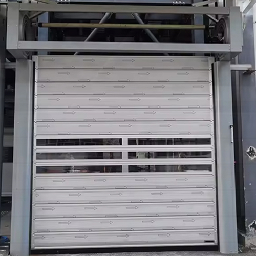 Insulated Aluminum Alloy Spiral High Speed Door Rapid Garage Access Logistics Center Operations