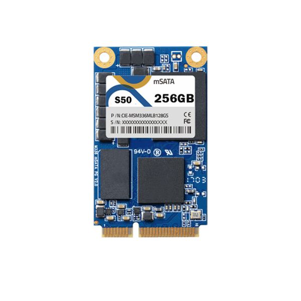 SSD mSATA compacto de 256 GB para aviónica, 1500 g/0,5 ms, sistemas de