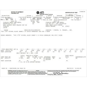 Jiangsu Zhonggongte Metallurgical Technology Co., Ltd. Certifications