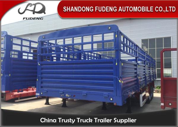 3 - Axles Heavy Transport Cargo Side Wall Semi Trailer High Side Fence