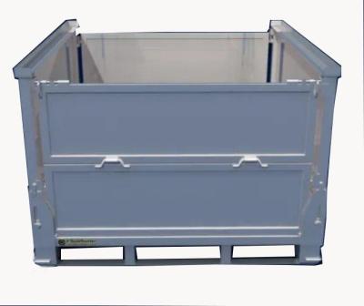 Heavy Duty Storage Steel IBC Containers / Stackable Warehouse Bins 120mm Feet Height