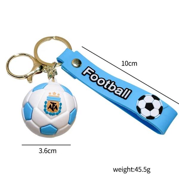 Custom-Made PVC Soft Rubber Keychains Three-Dimensional Baseball Basketball Football Pendants Spherical Keychains Pendants