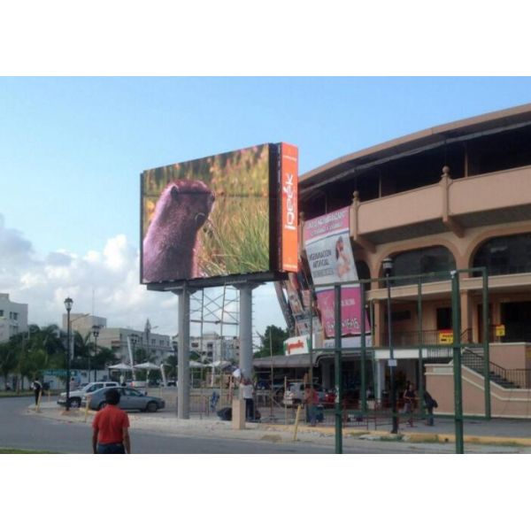 High Brightness Billboard Led Display For Outdoor Ads With 1024*768 Aluminum Cabinet