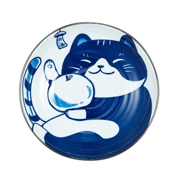 Melhor Confecções de Cerâmica de Pedra Azul Confecções de Jantar Conjunto de Presente Cat Plate Bowl Set Exquisito Presente