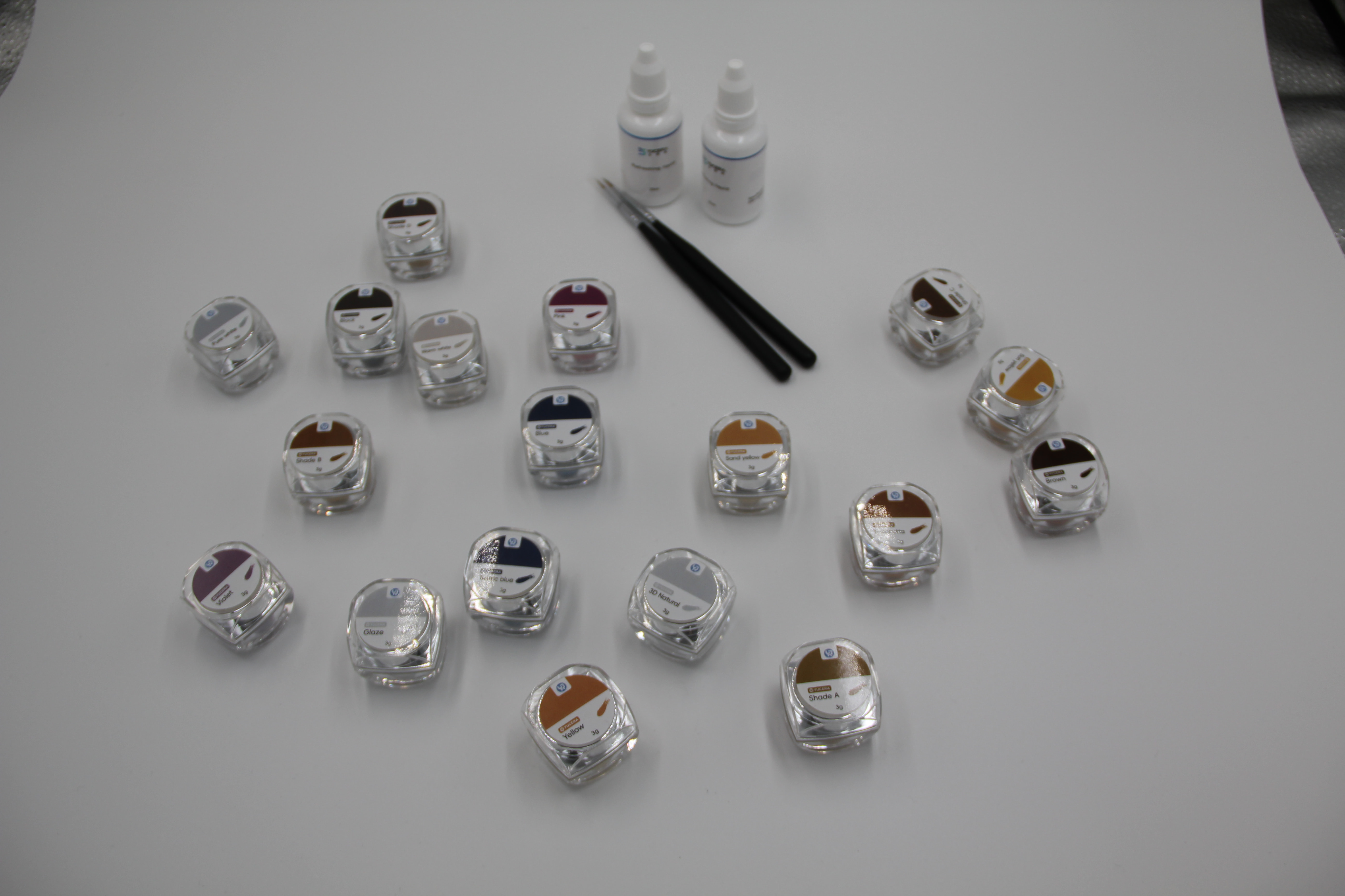 Yucera Dental Ceramic Staining and Glazing Kit Dental Lab Stain and Glazing Material New Generation Dying Solution