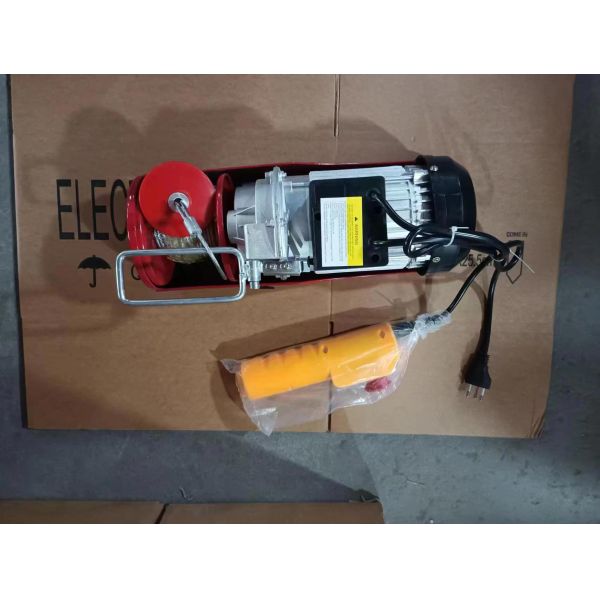 Mini 500kg/1000kg Portable Electric Wire Rope Hoist New Condition Remote Control