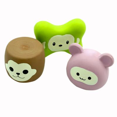 Boule grinçante indestructible durable de jouets de chien de latex en plastique de BSCI