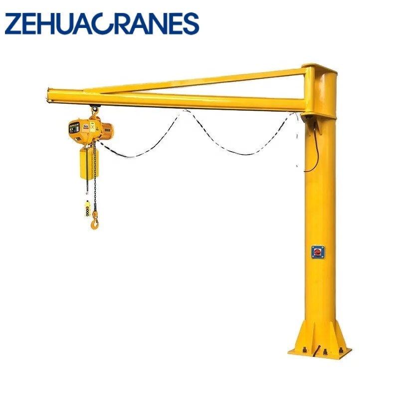 China Factory Price 360-Degree Rotation Fixed-Column Jib Crane with Customizable Boom Length Cantilever Crane