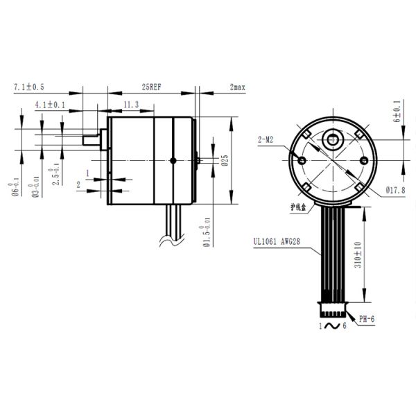 Магнит 25mm SM24-048S постоянный мотор угла 7,5 шагов stepper с коробкой передач