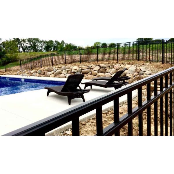 8FT Galvanized Wrought Iron Fence Q235 Steel For Residential