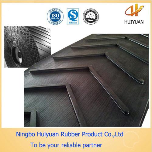 L Chevron Conveyor Rubber Belt for conveying Concrete (EP400/3)