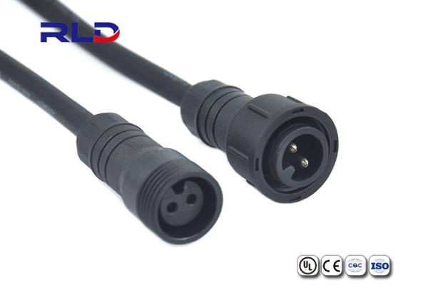 Waterproof Power Cable Connectors 4 Pin Male And Female Waterproof Connector