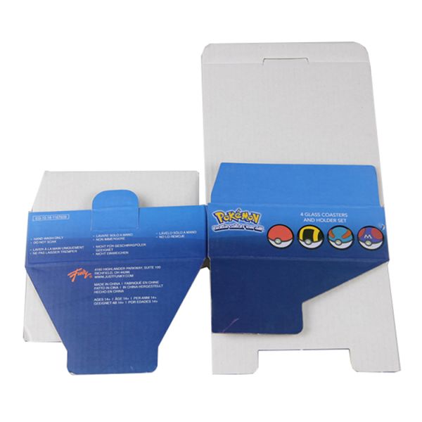 Customized Shape Tea Bags Packaging Boxes with UV Coating and Custom Printed Kraft Paper