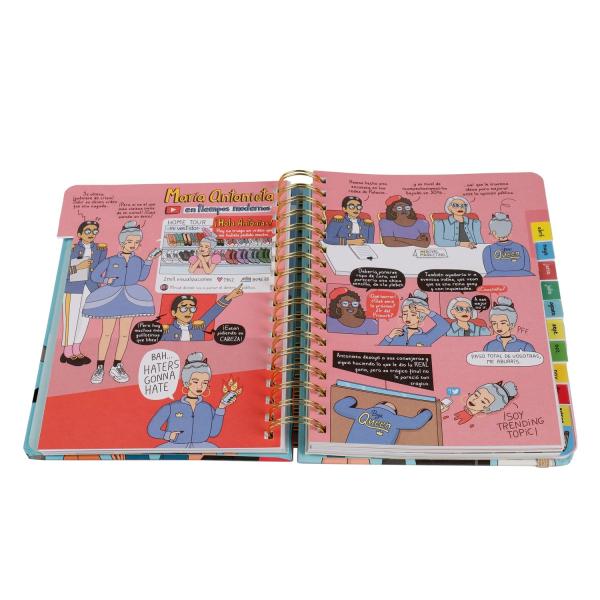 Hardcover Organizer Planner Book 157gsm O Coils Binding Paper Journal 500g