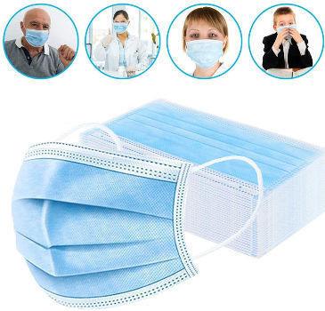 CE Approved Latex Free 3 Ply Civil Face Masks 50pcs