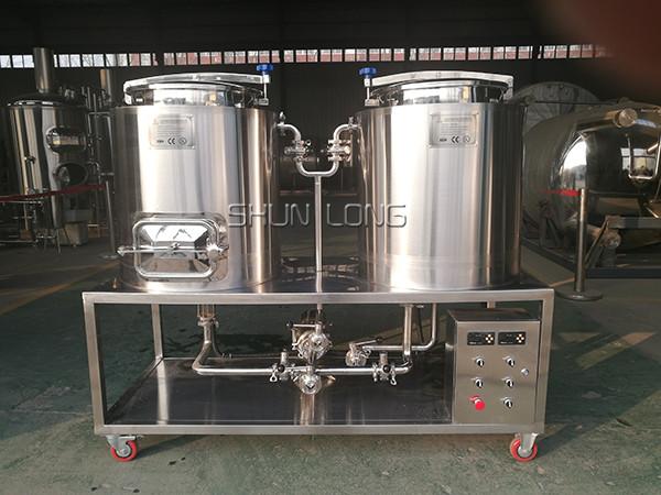 Electrical Heating 100L Micro Beer Brewing Equipment For Home Brewing Simple Machine