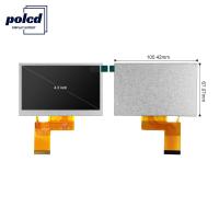 Polcd ST7262E43 Tela sensível ao toque capacitiva de 4,3 polegadas 40 pinos Lcd 800x480 300 Nit