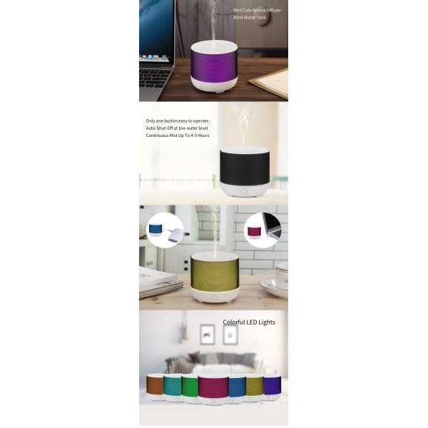 Kids BPA Free Colorful USB 100ml Ultrasonic Air Humidifier