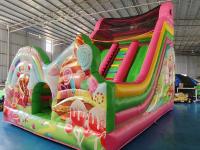 Parc d'attractions Des toboggans gonflables à sec Maison de bonbons Des toboggans gonflables Château pour enfants