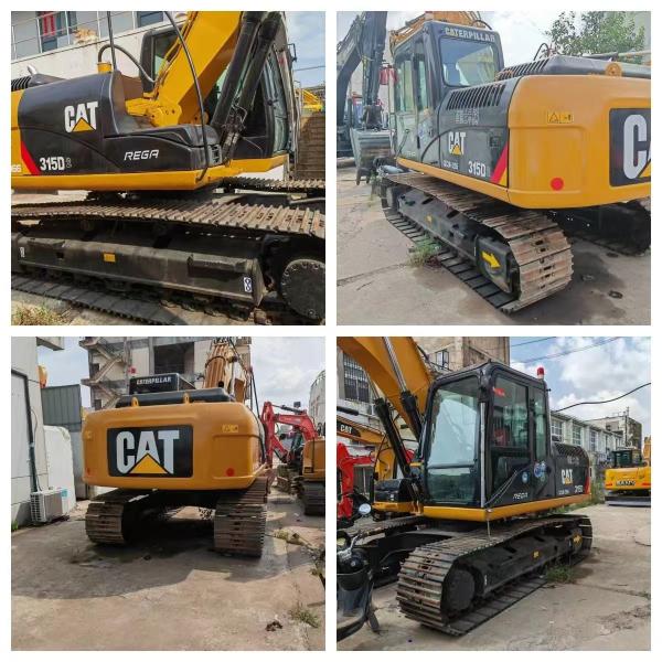 Excavatrice CAT 315D d'occasion avec un excellent rapport qualité-prix, moteur d'origine, préférée pour les travaux de construction.