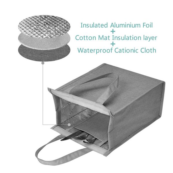 Large Capacity Cooler Shopping Bag Insulated Picnic Tote Cooler Bag Factory Direct Supply