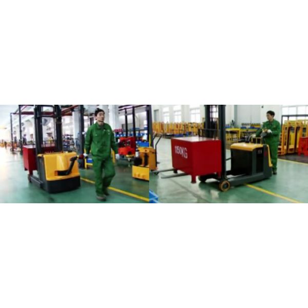 Mast el paseo eléctrico del alcance detrás del control de la CA de la carretilla elevadora 1250kg de baja gravedad