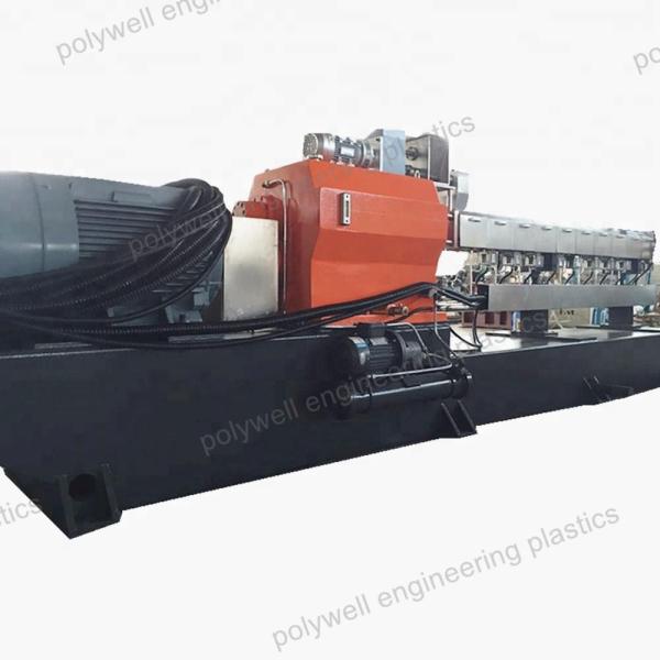 Granulador plástico industrial material do PA com linha poliamida da extrusão da fibra de vidro que forma a máquina