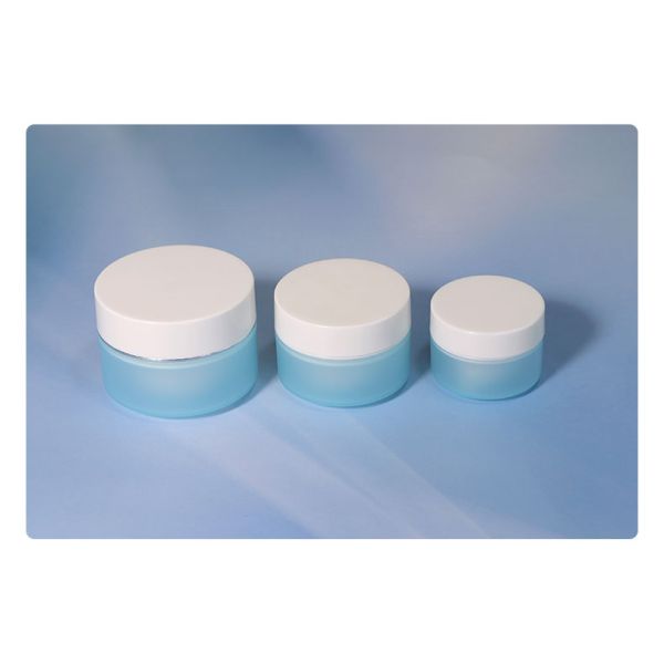 Custom Round Plastic Type PP 30 50g Matte Empty Eye Facial Luxury Cream Jars for Face Cream Skincare Lotion Packaging