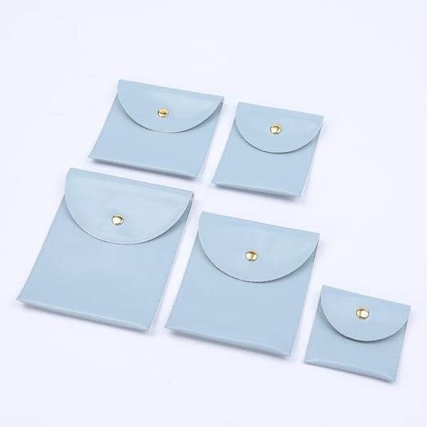 Biodegradable Fruit Leather Metal Snap Bag Jewelry Bag Jewelry Bracelet Necklace