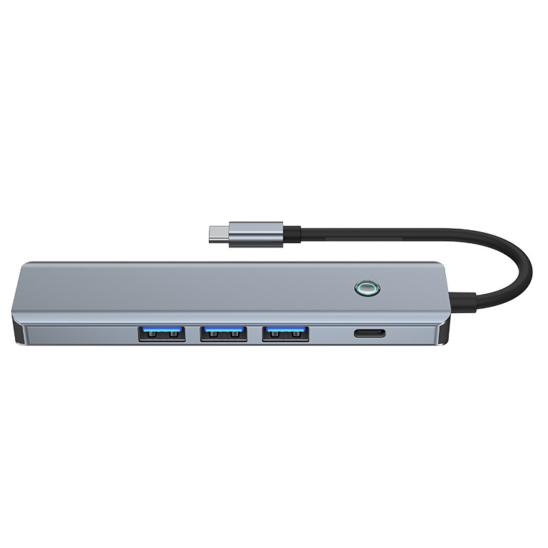 Многофункциональная станция обработки данных USB C Hub Smart Adapter со скоростью передачи 5 Gbps