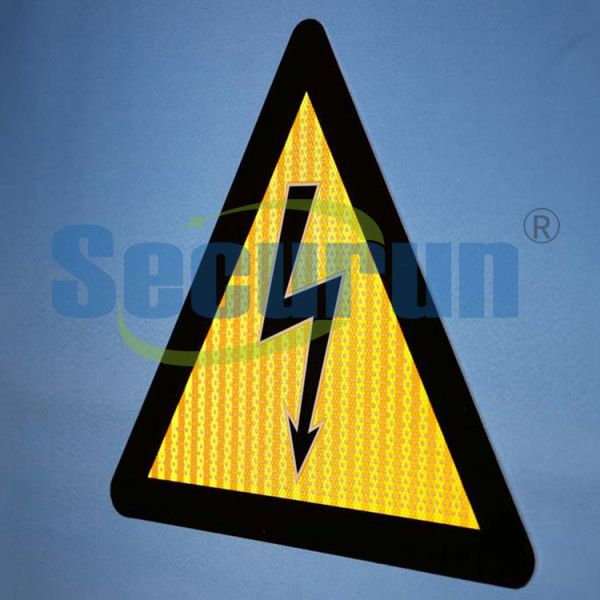 Signe de avertissement de risque de choc de danger de sécurité