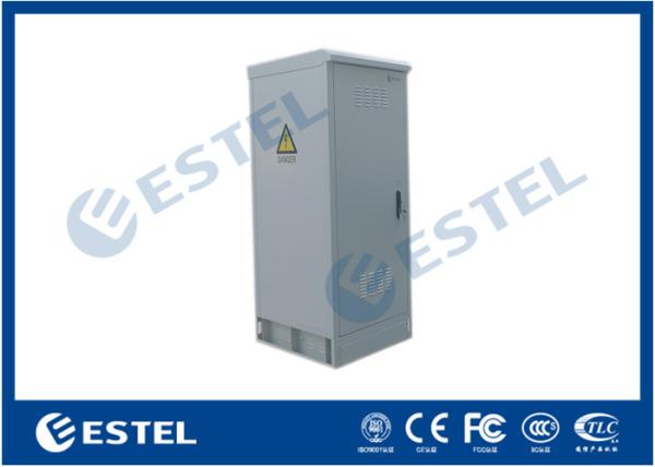 Single Wall Steel IP55 Outdoor Power Enclosure Rainproof Power Supply Cabinet