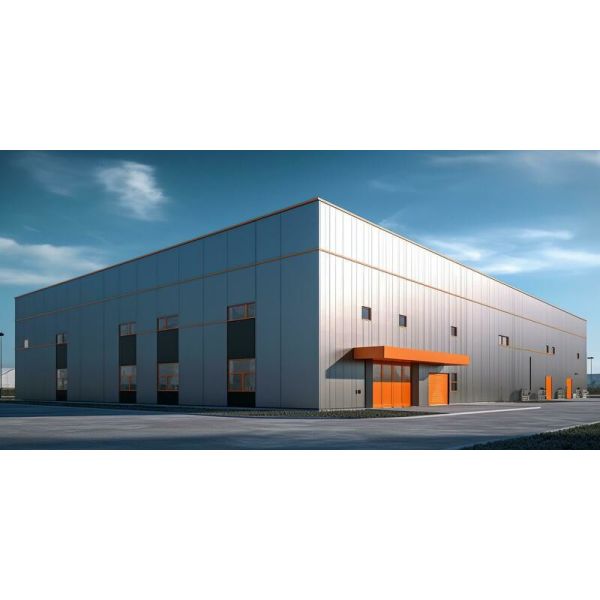 Customized Steel Warehouse Buildings With Galvanized C/Z Purlin Connection