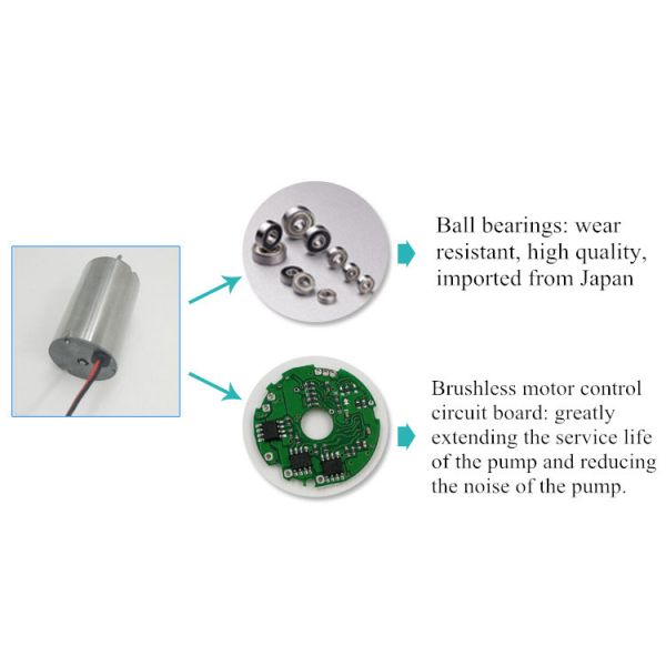 100kpa Pressure Pressure Diaphragm Pump , 12 Volt Air Vacuum Pump 10L/M Flow