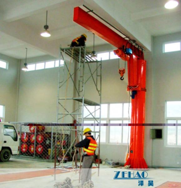 ISO Approval Slewing Workstation Jib Boom Crane For Plant Building Maintenance