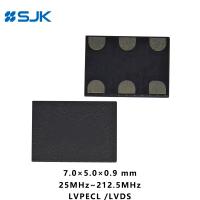 SMD 7050 MEMS programável LVPECL Oscilador com 6 Pads Suporte 1-220MHz 2.25-3.63V