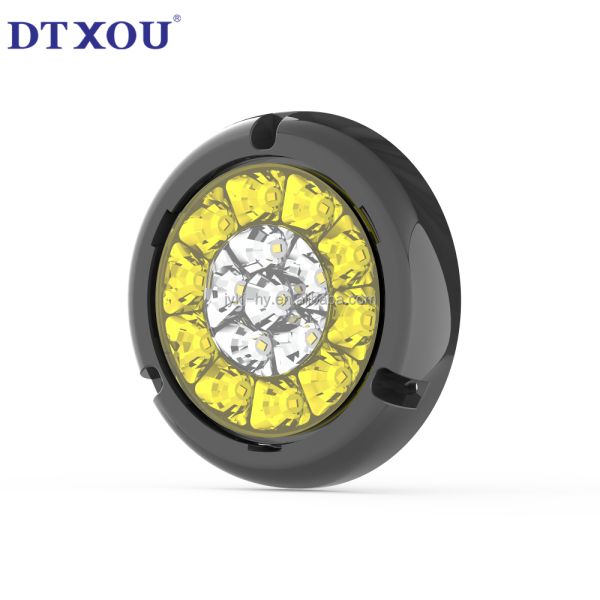 16pcs LED Chips Waterproof Sealing Light for Universal 4 Inch Round Trailer Tail Lights