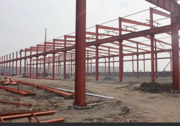High Wind Load Prefabricated Steel Frame Homes , Fast Construction Metal Beam House