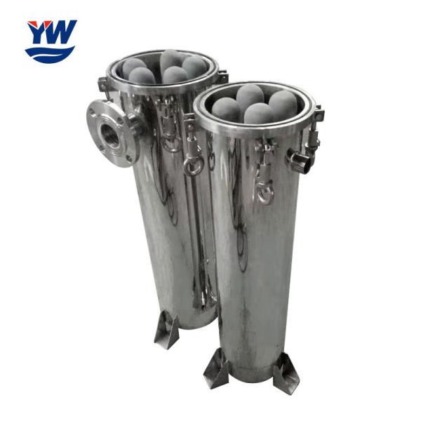 Titânio de aço inoxidável Rod Filter Housing, filtro do tubo do titânio de 250mm