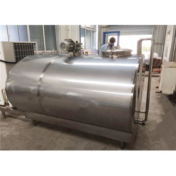 2000L Milk Cooling Tank Aseptic Fresh Raw Vertical Milk Vat For Farm