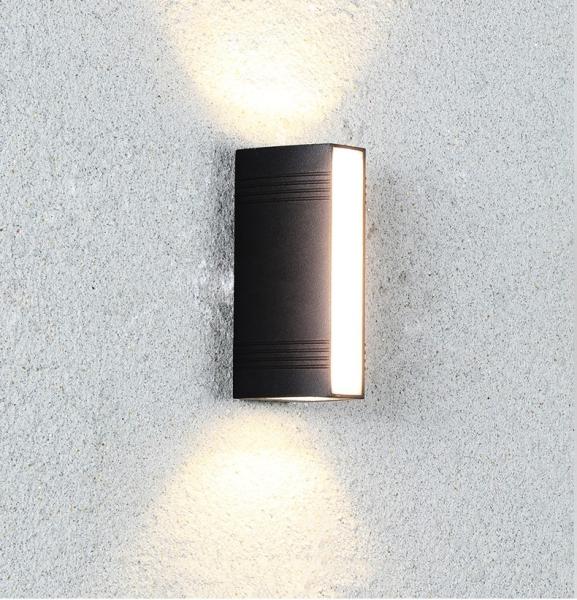 External wall lamps waterproof garden light staircase wall lamp surface three sides luminous wall light