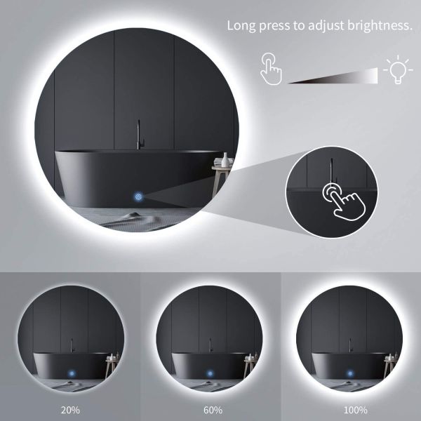 Отель освещенное зеркало телевизора без рамы светодиодный освещенный ванной зеркало для салона красоты