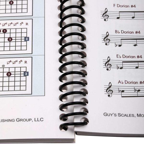 Spiral Bind Musical Book Printing Service For Stave Music Piano Spectrum