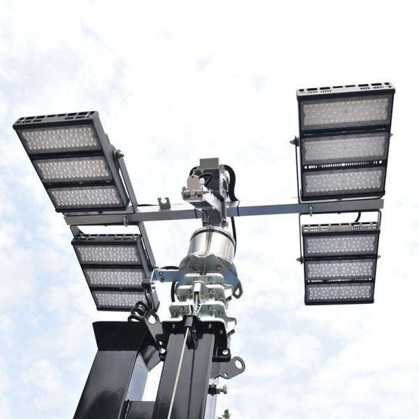 Eco Friendly Mobile Solar Light Tower 360 Degree Illumination Mining Operations Trailer Mounted Light Tower