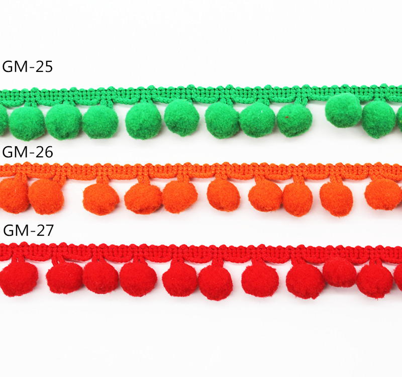 Выпушка Pom Pom шарика GL010 25mm на валики 2 дюйма
