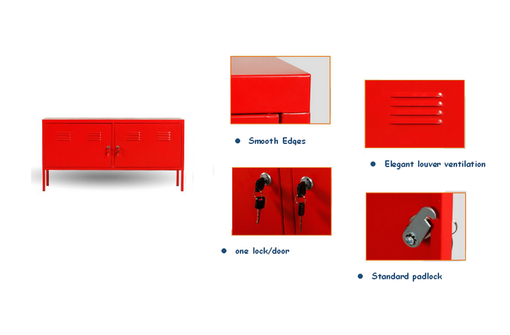 Height 620mm Q235 Steel BSCI TV Stand  Cabinet