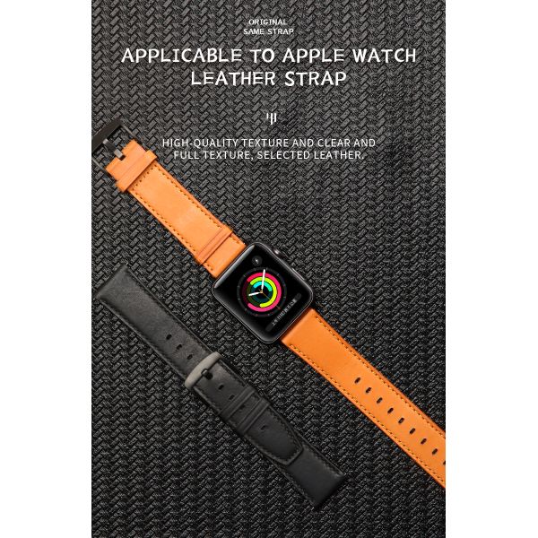 Настоящие кожаные ремни для смарт-часов для iWatch 38 мм 40 мм 42 мм 44 мм 45 мм 100%